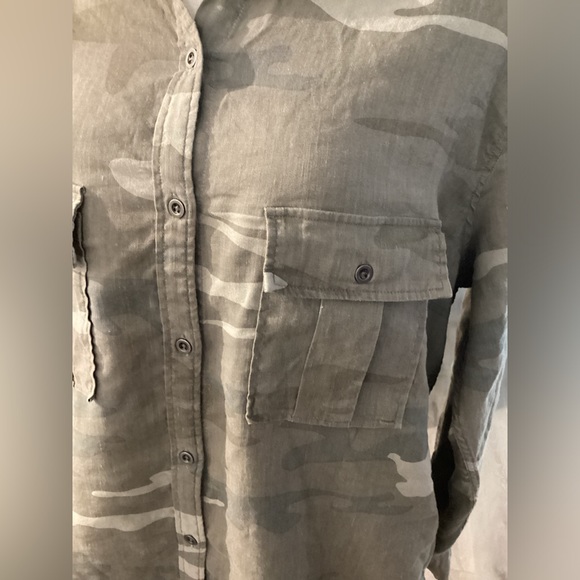 Rails Camouflage Mini Dress - Green and Gray - Picture 3 of 12